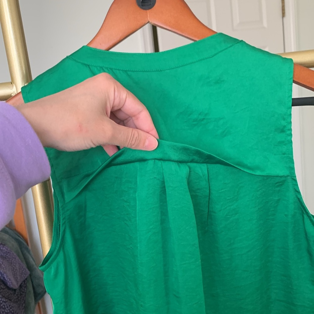 Anne Klein sleeveless top Green size 6 - Picture 9 of 14